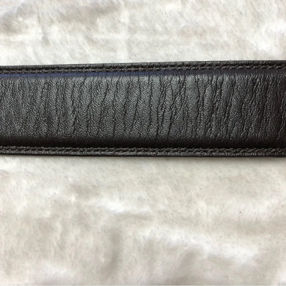 Cansooba Dark Brown Leather Belt Size 36 - Picture 8 of 10
